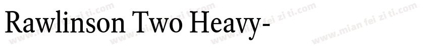 Rawlinson Two Heavy字体转换
